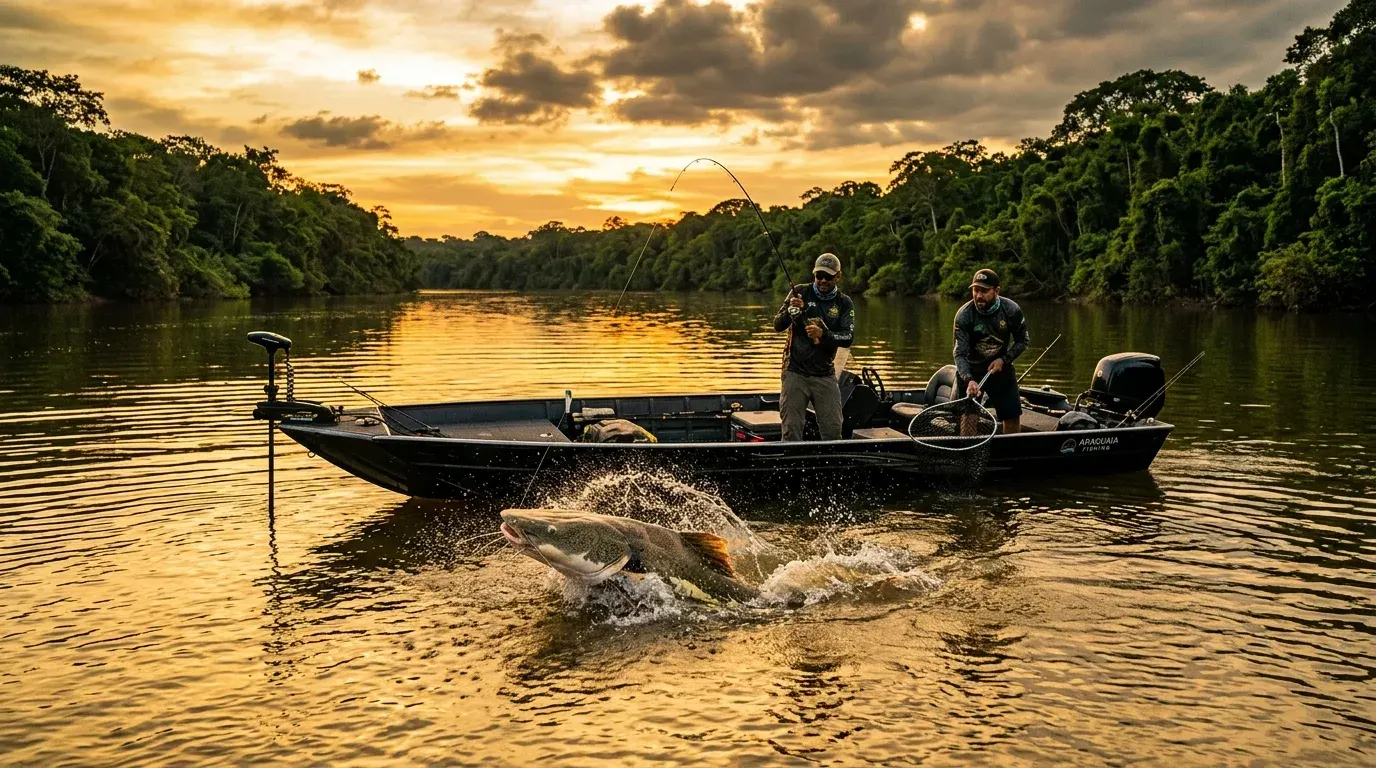 Imagem de divulgação da Expedição Piraíba no Rio Araguaia